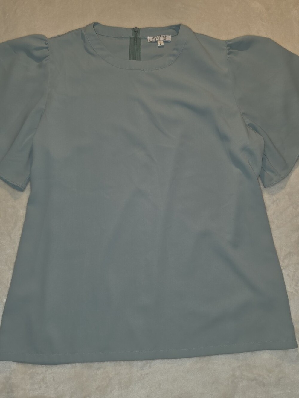Darling Sky Blue Puff Sleeve Blouse